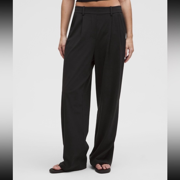 lululemon athletica Pants - Lululemon High-Rise Daydrift Women's Black Regular Wide-Leg Trousers Pants